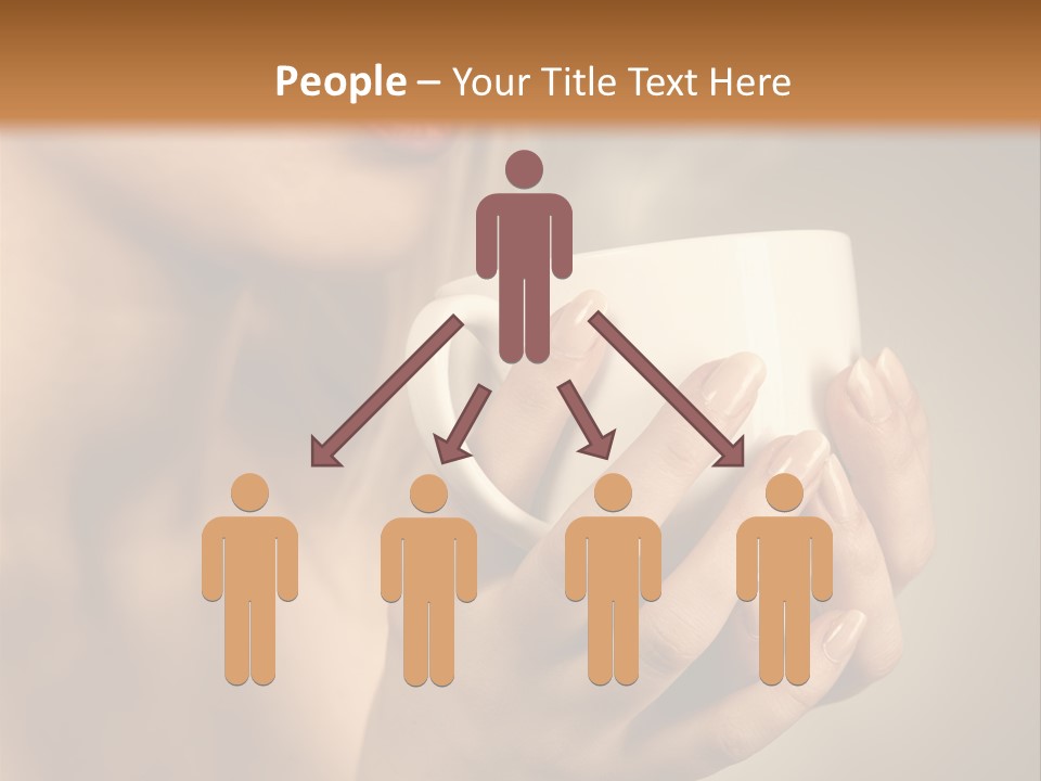 Holding Cup PowerPoint Template