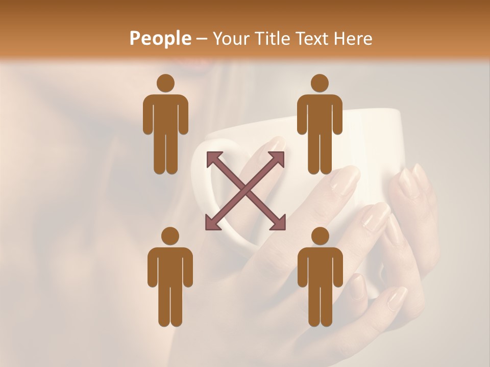 Holding Cup PowerPoint Template