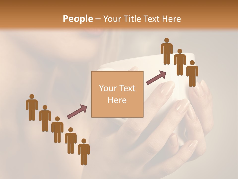 Holding Cup PowerPoint Template