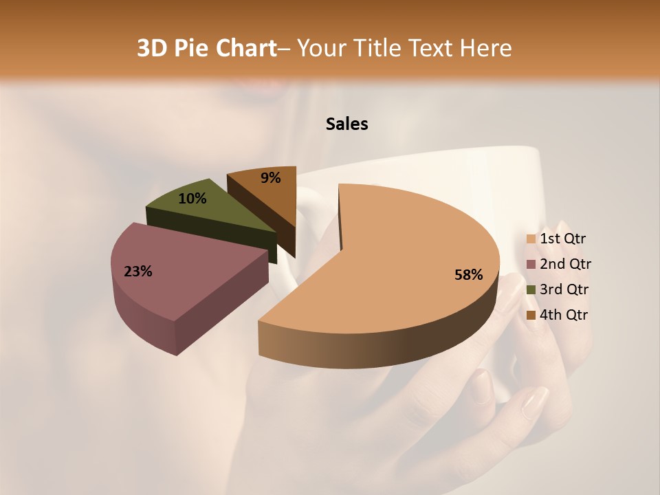 Holding Cup PowerPoint Template