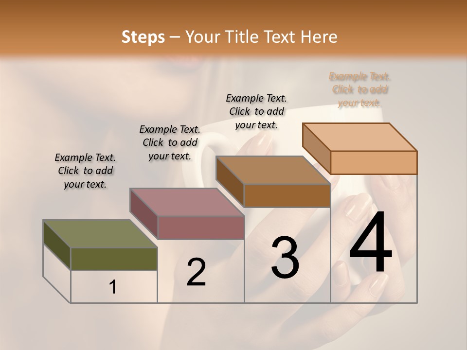 Holding Cup PowerPoint Template