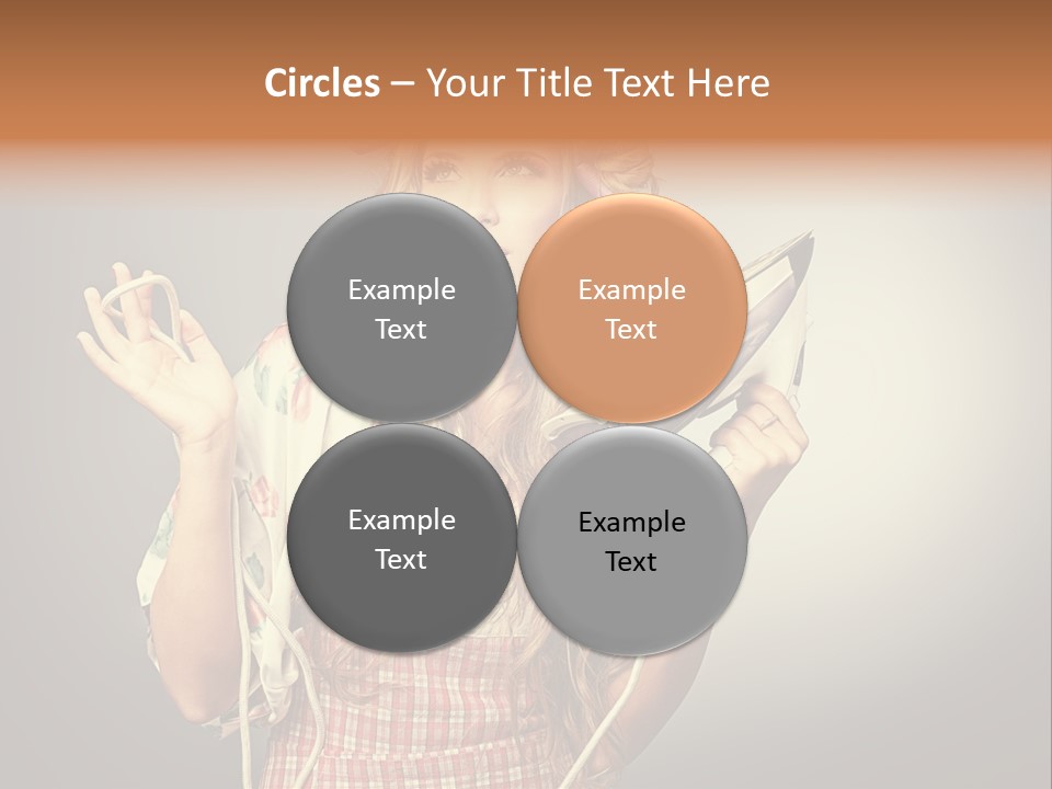 Background Daily Female PowerPoint Template