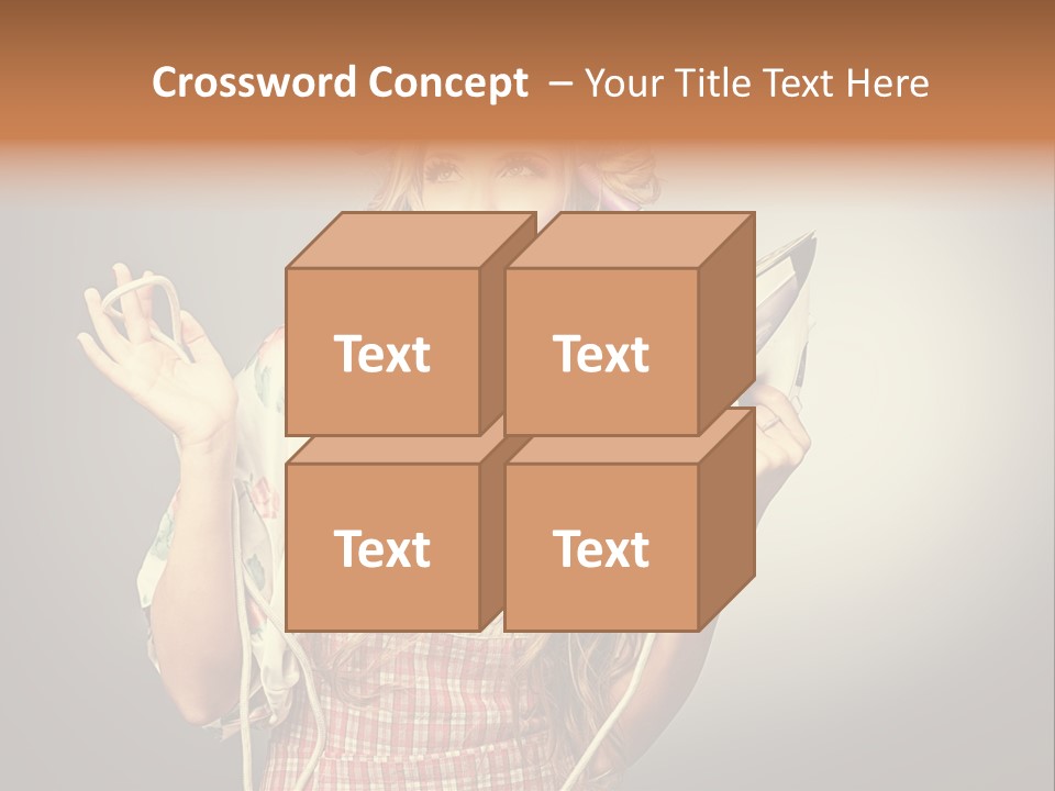 Background Daily Female PowerPoint Template