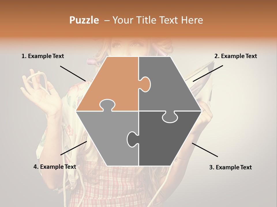 Background Daily Female PowerPoint Template