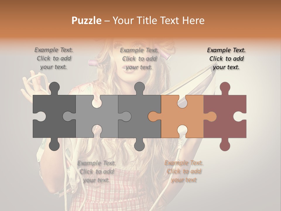 Background Daily Female PowerPoint Template