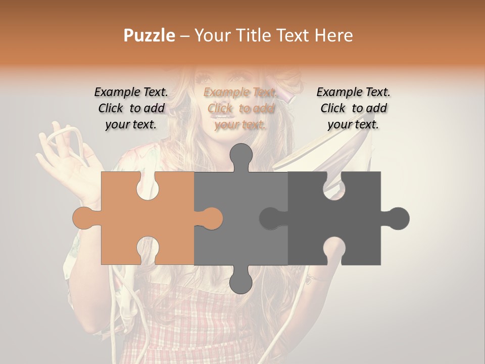 Background Daily Female PowerPoint Template