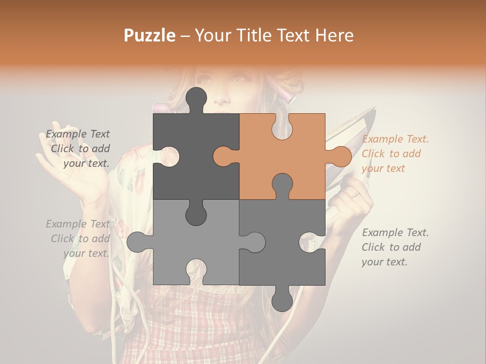 Background Daily Female PowerPoint Template