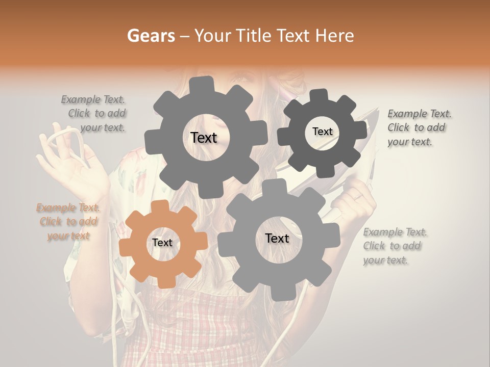 Background Daily Female PowerPoint Template