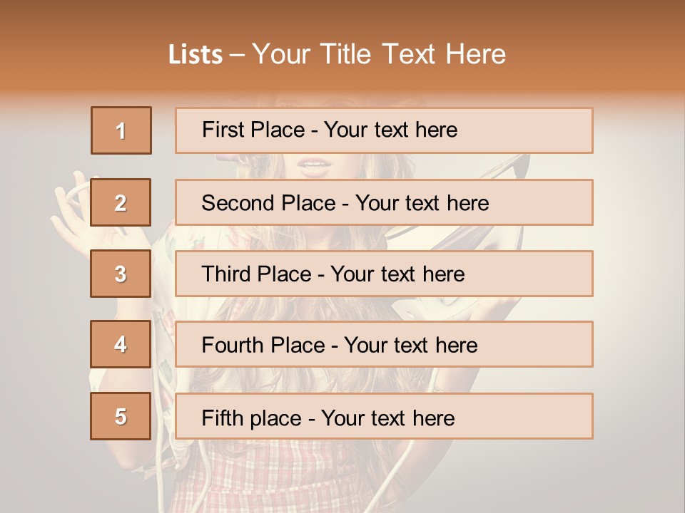 Background Daily Female PowerPoint Template