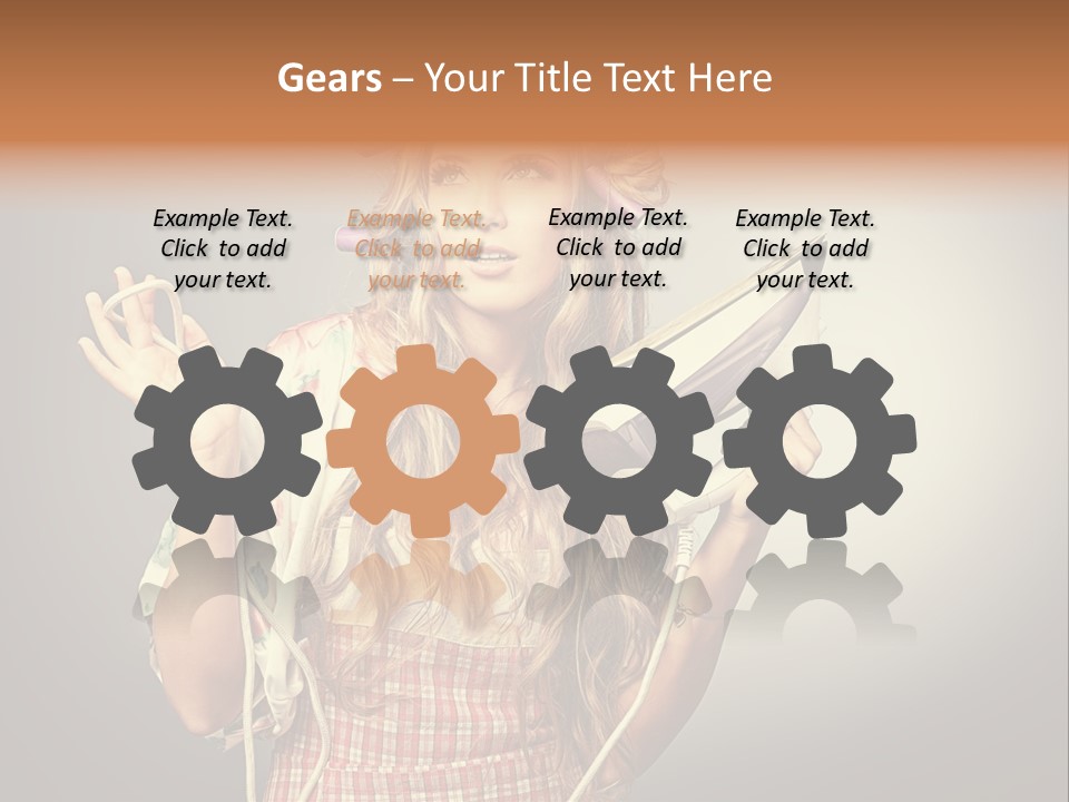 Background Daily Female PowerPoint Template