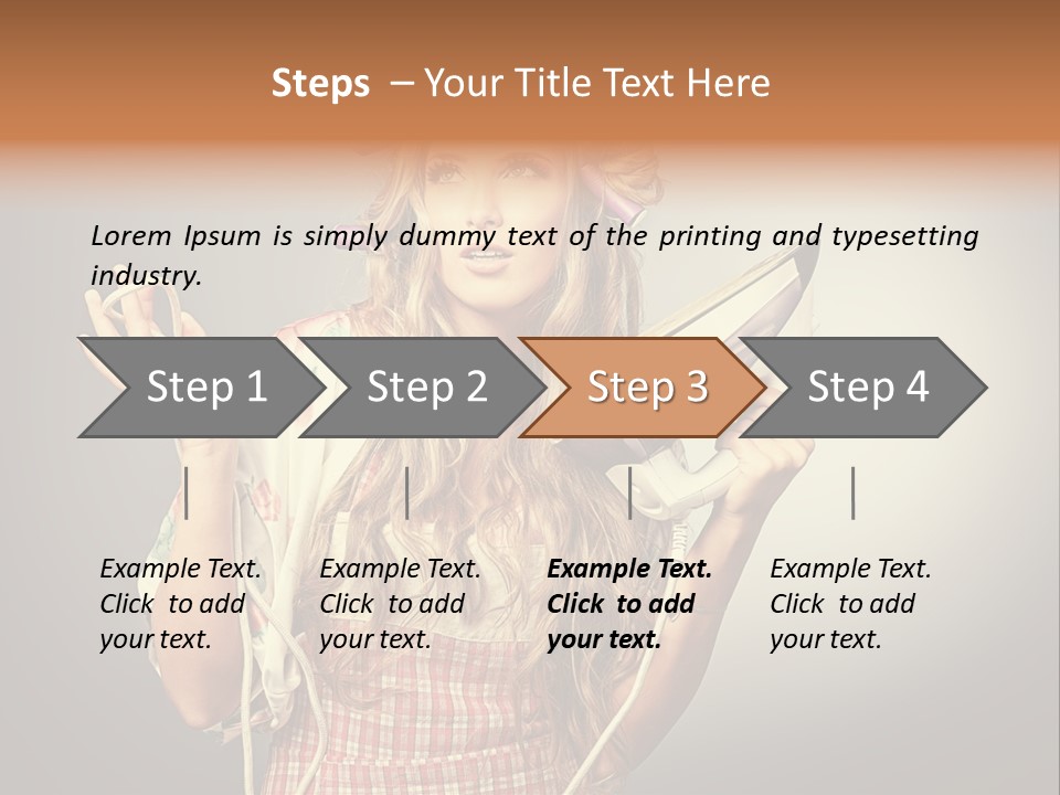 Background Daily Female PowerPoint Template