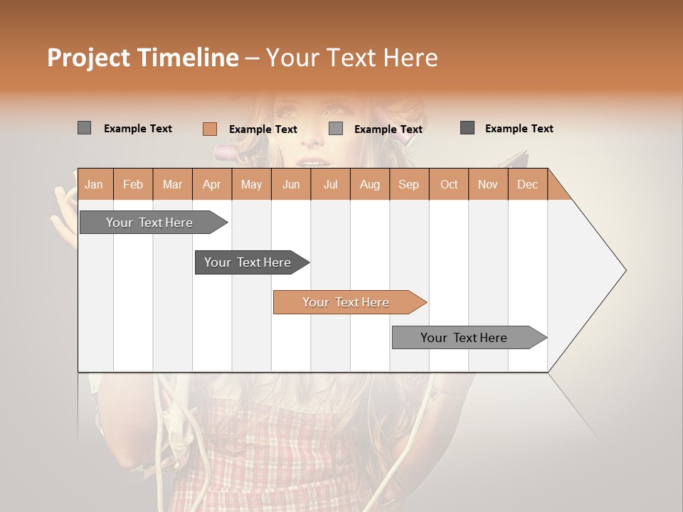 Background Daily Female PowerPoint Template