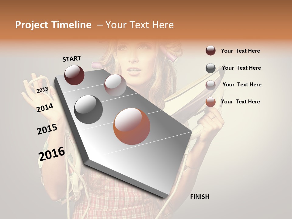 Background Daily Female PowerPoint Template