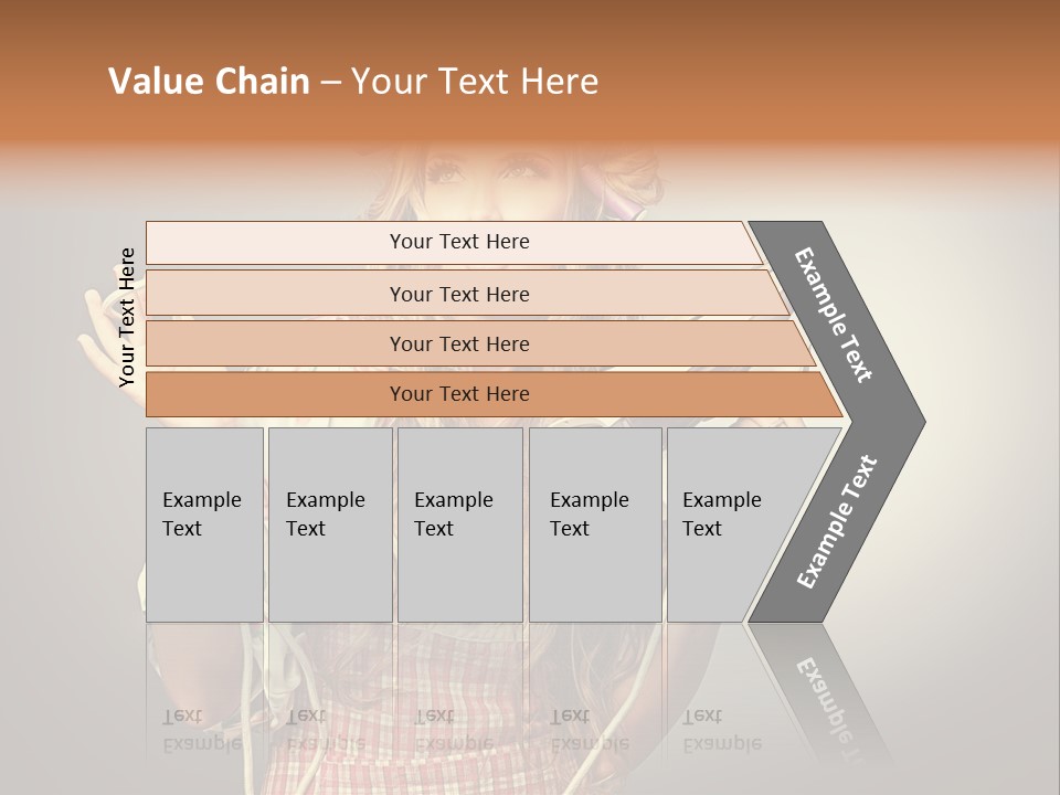 Background Daily Female PowerPoint Template