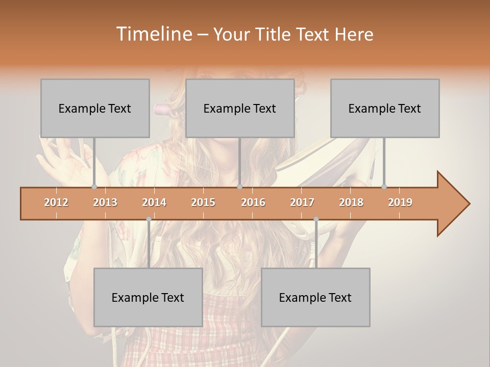 Background Daily Female PowerPoint Template