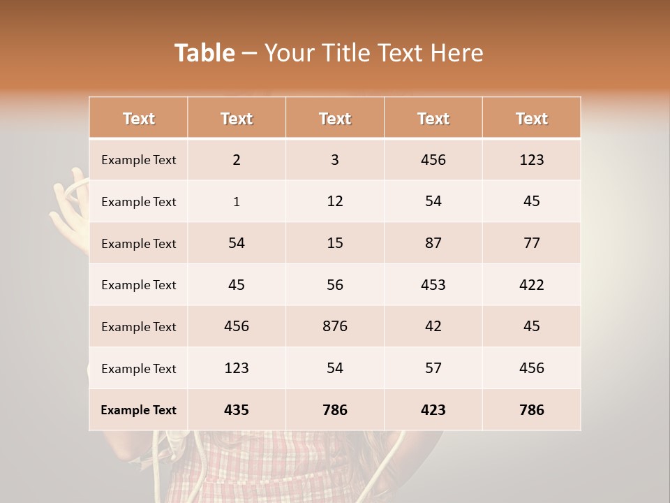 Background Daily Female PowerPoint Template