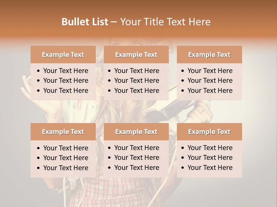 Background Daily Female PowerPoint Template