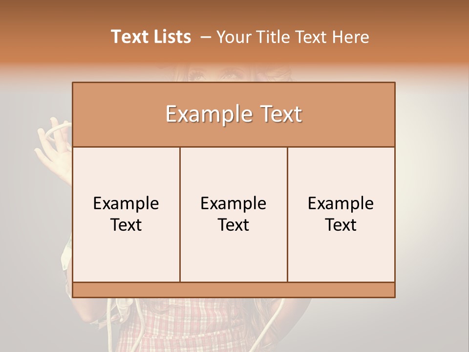Background Daily Female PowerPoint Template