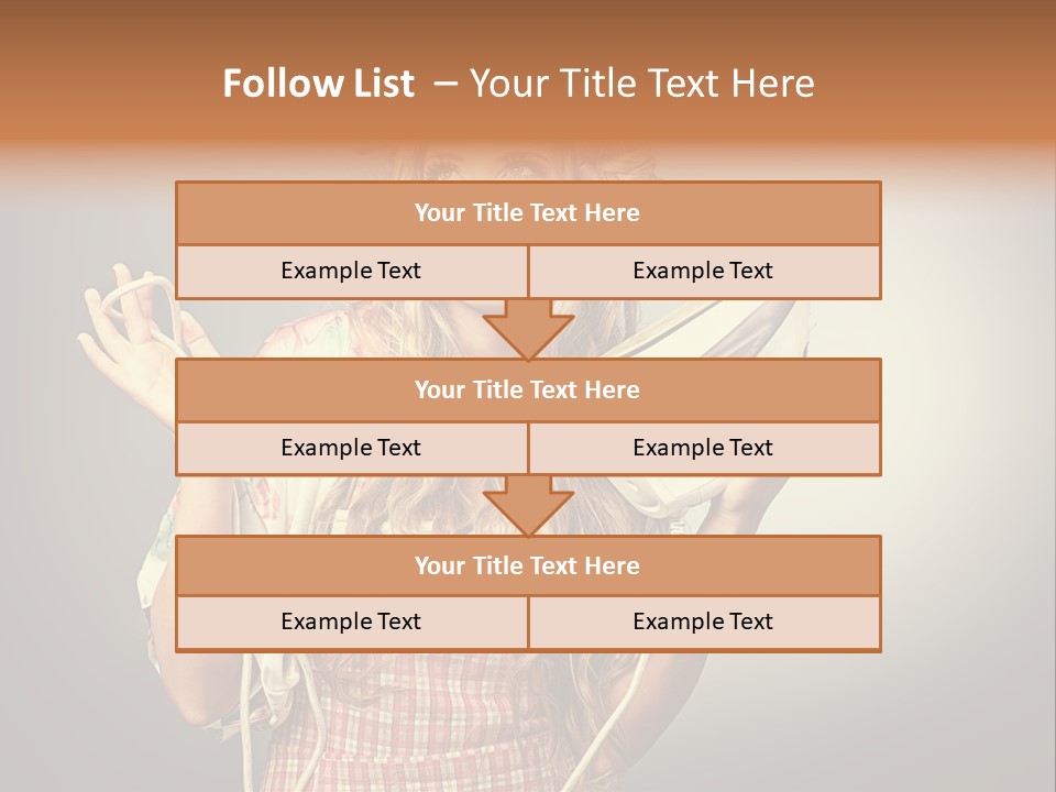 Background Daily Female PowerPoint Template