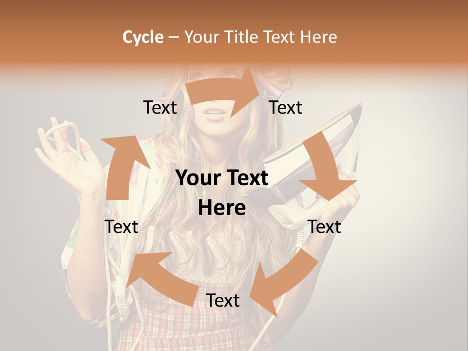 Background Daily Female PowerPoint Template