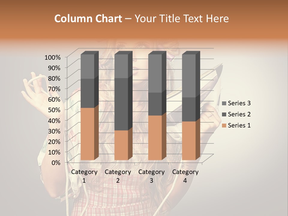 Background Daily Female PowerPoint Template
