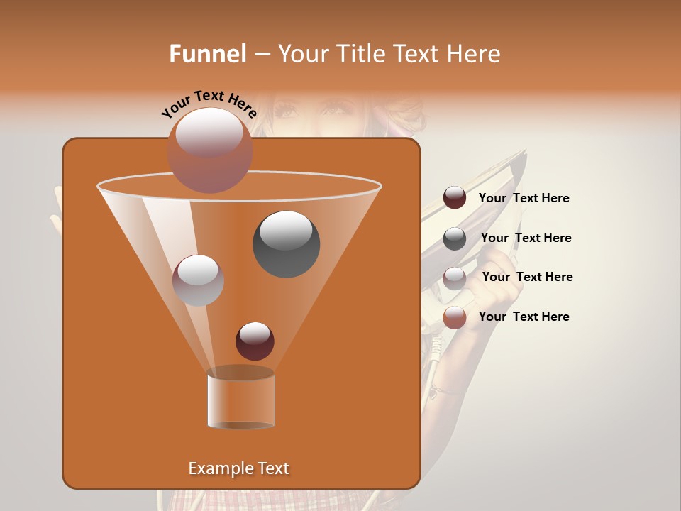 Background Daily Female PowerPoint Template