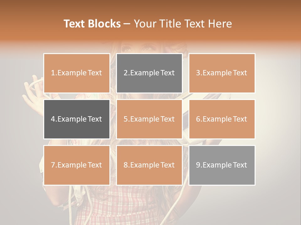 Background Daily Female PowerPoint Template