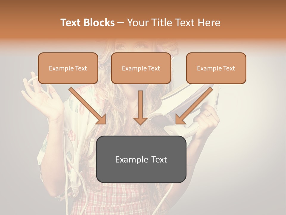 Background Daily Female PowerPoint Template
