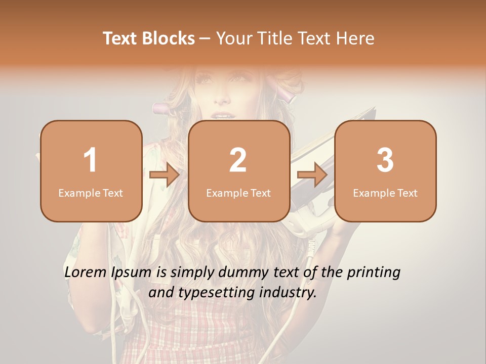 Background Daily Female PowerPoint Template