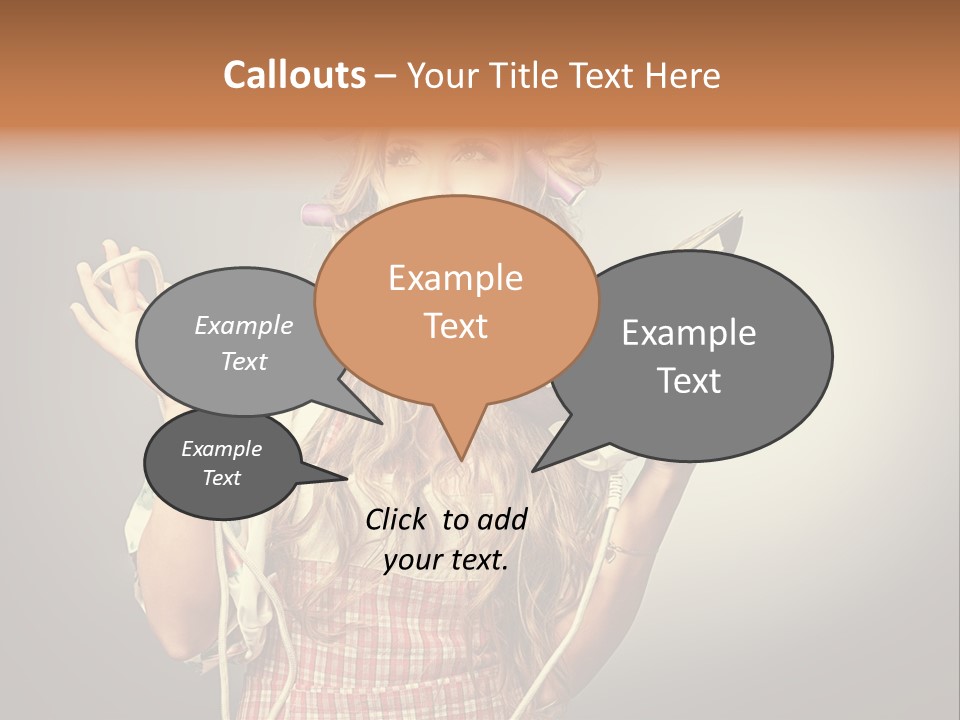 Background Daily Female PowerPoint Template