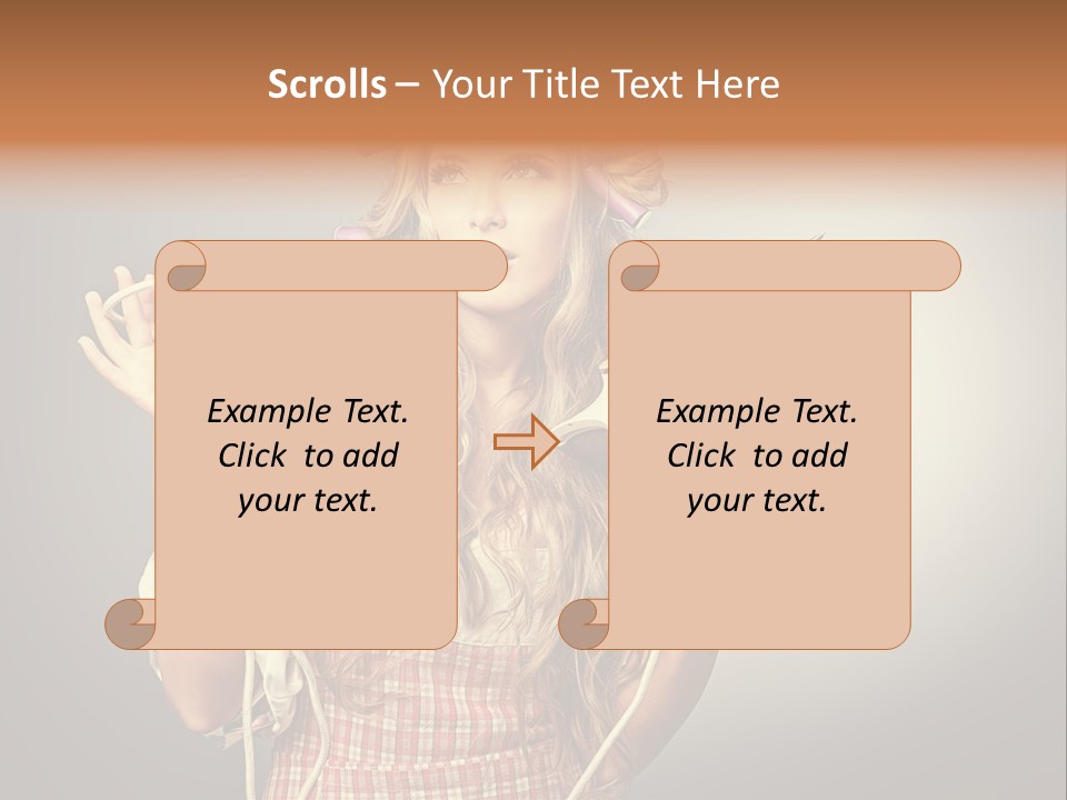 Background Daily Female PowerPoint Template