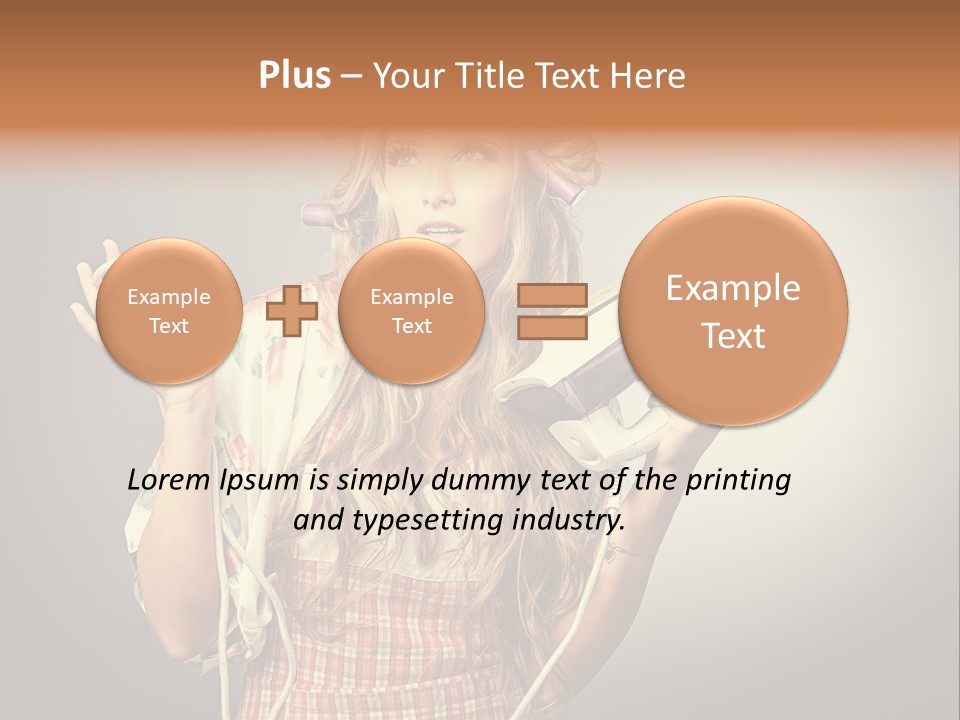 Background Daily Female PowerPoint Template
