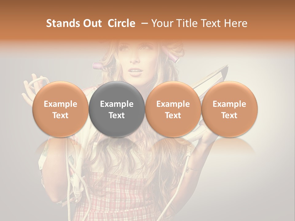 Background Daily Female PowerPoint Template