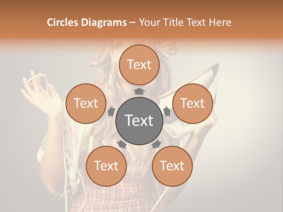 Background Daily Female PowerPoint Template