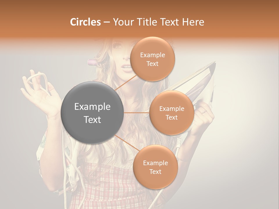 Background Daily Female PowerPoint Template