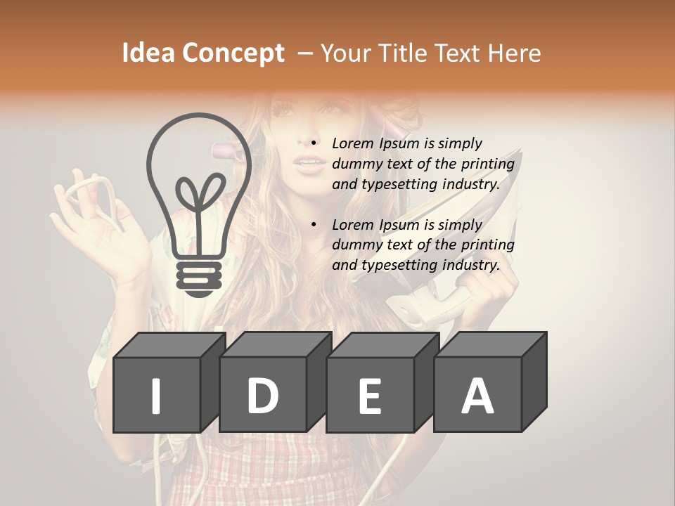 Background Daily Female PowerPoint Template