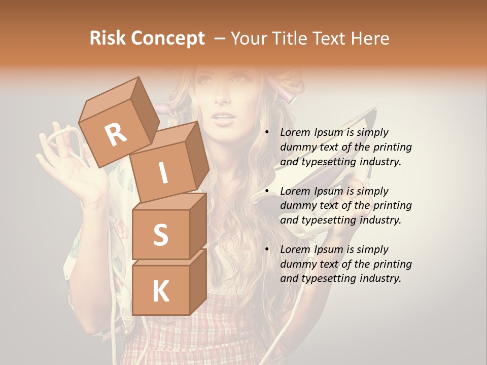 Background Daily Female PowerPoint Template