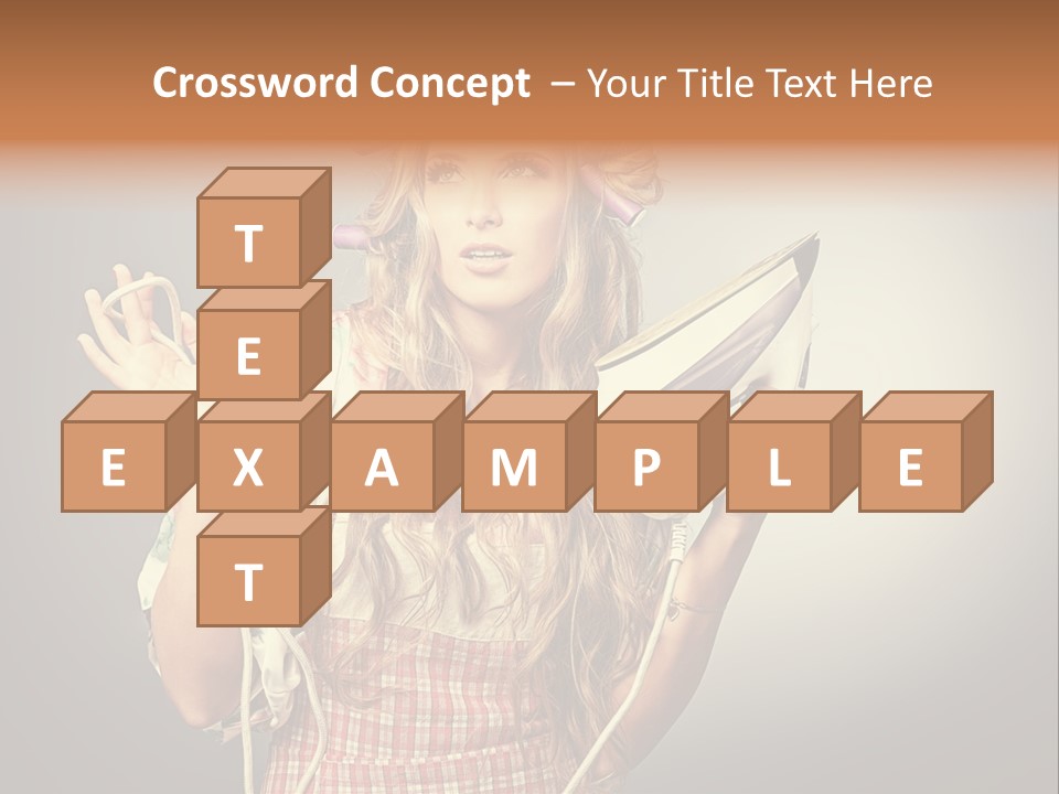 Background Daily Female PowerPoint Template