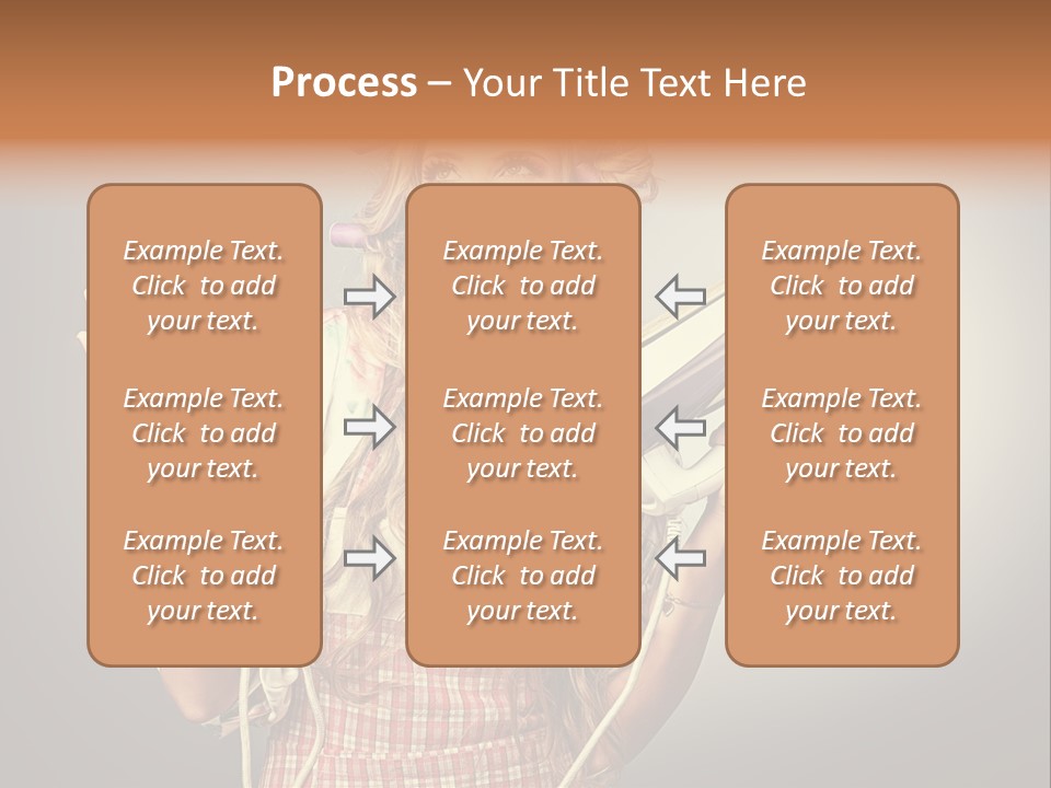Background Daily Female PowerPoint Template