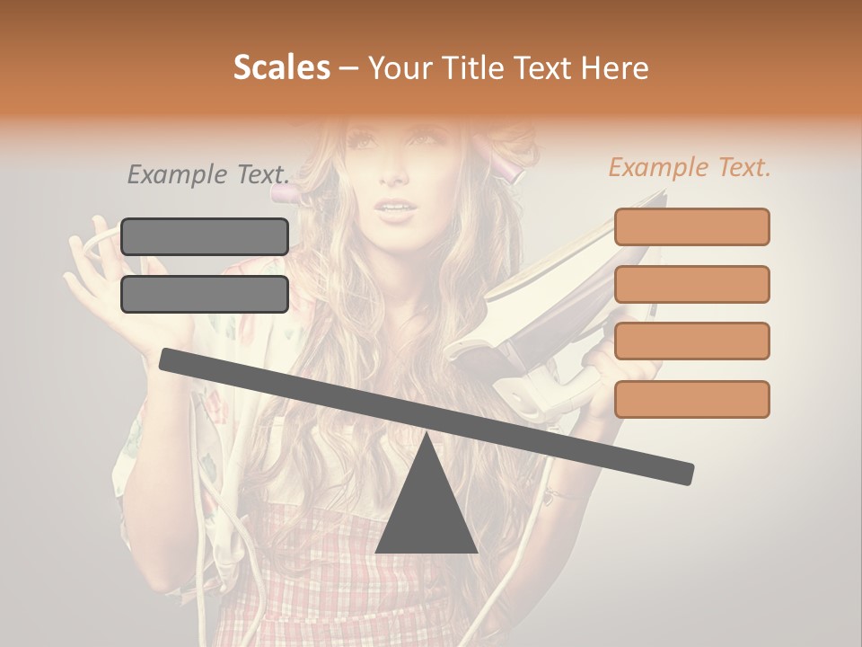 Background Daily Female PowerPoint Template