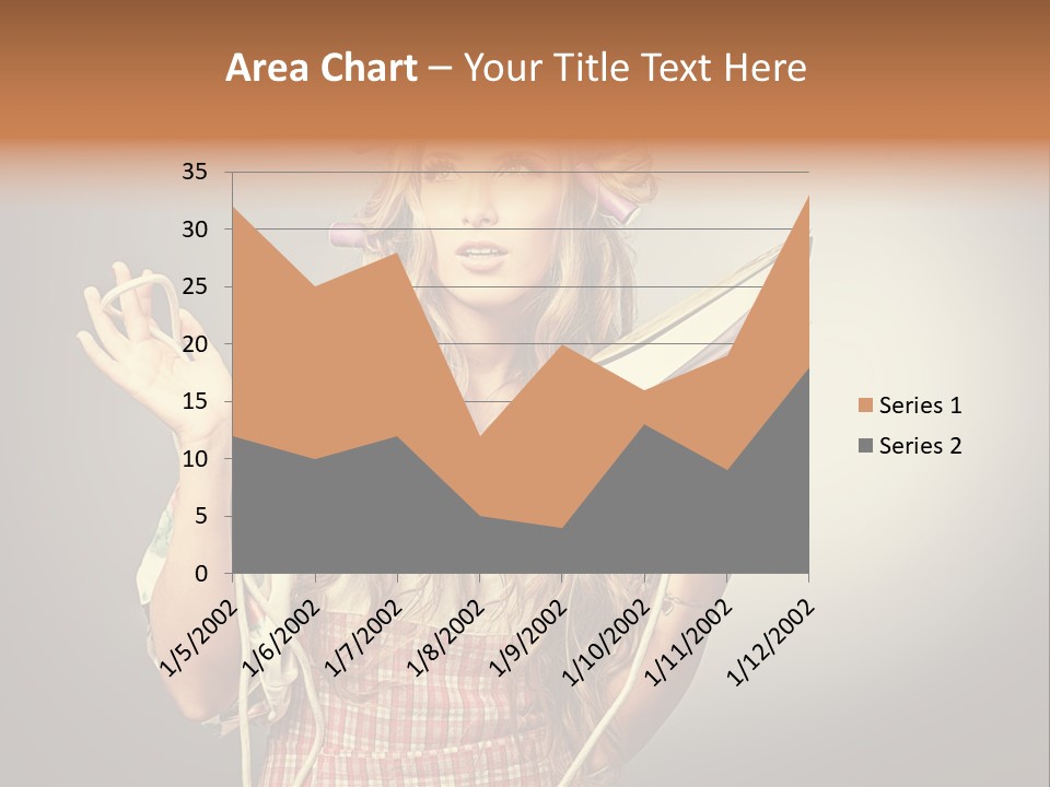 Background Daily Female PowerPoint Template