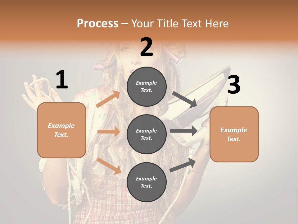 Background Daily Female PowerPoint Template