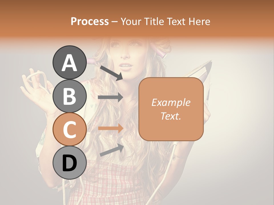 Background Daily Female PowerPoint Template