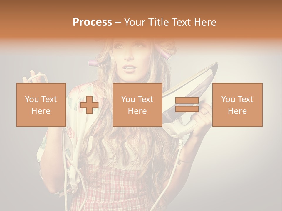 Background Daily Female PowerPoint Template