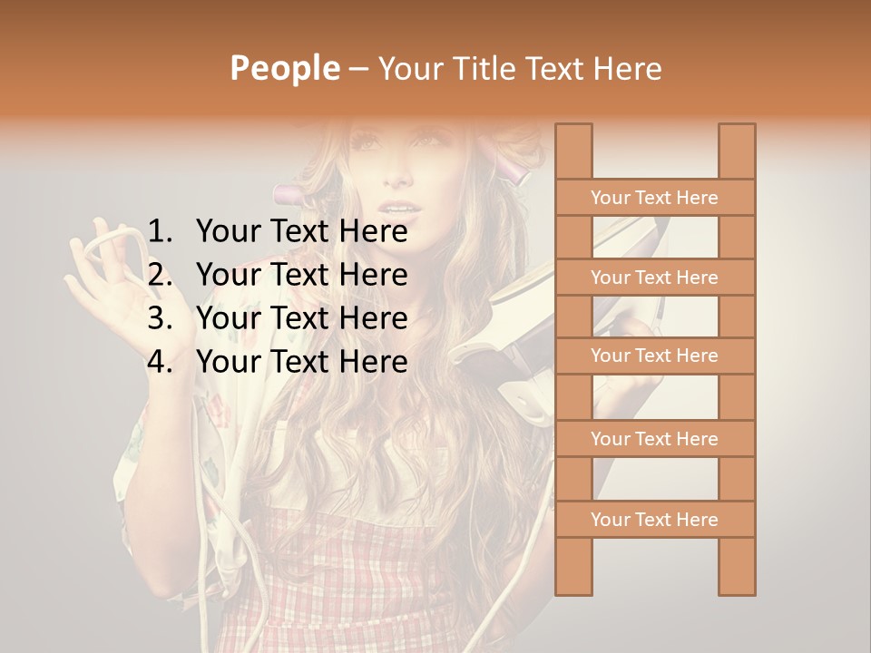 Background Daily Female PowerPoint Template