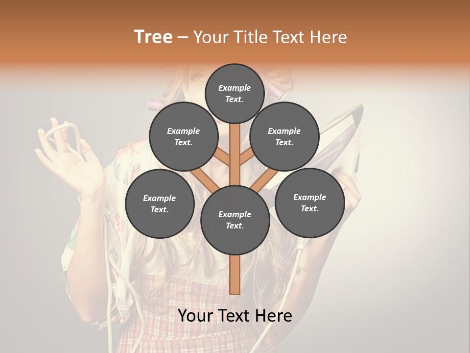 Background Daily Female PowerPoint Template