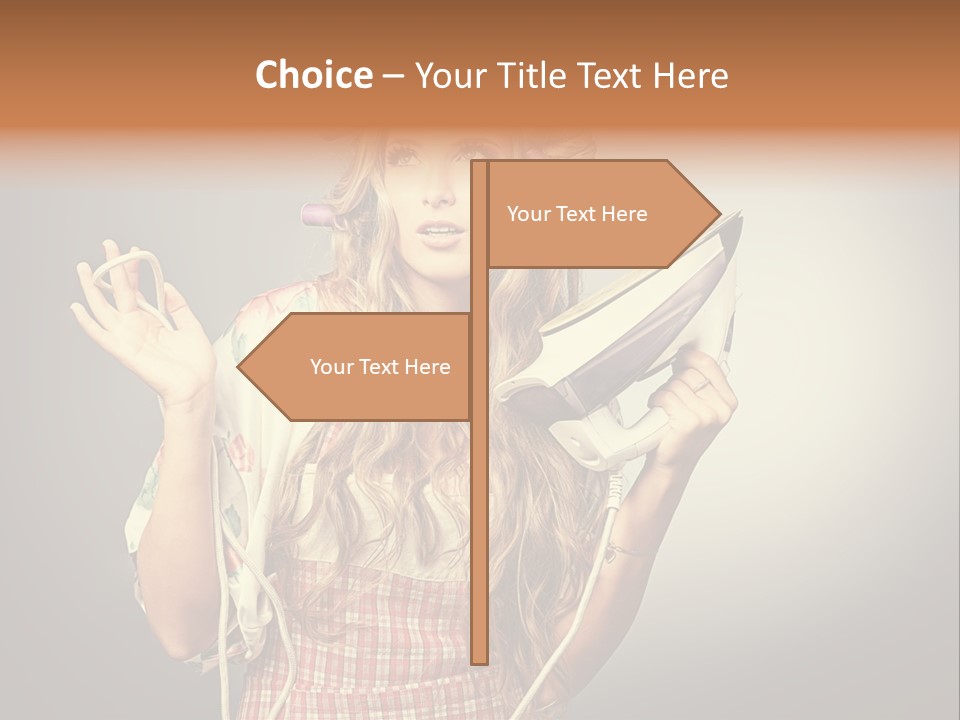 Background Daily Female PowerPoint Template