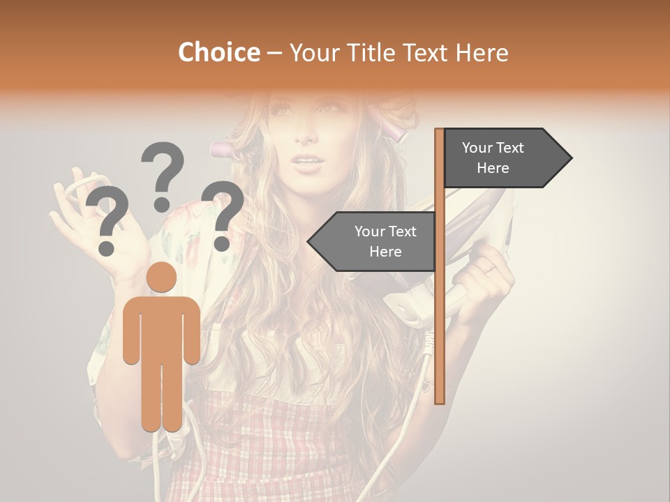 Background Daily Female PowerPoint Template
