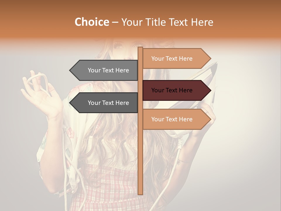 Background Daily Female PowerPoint Template