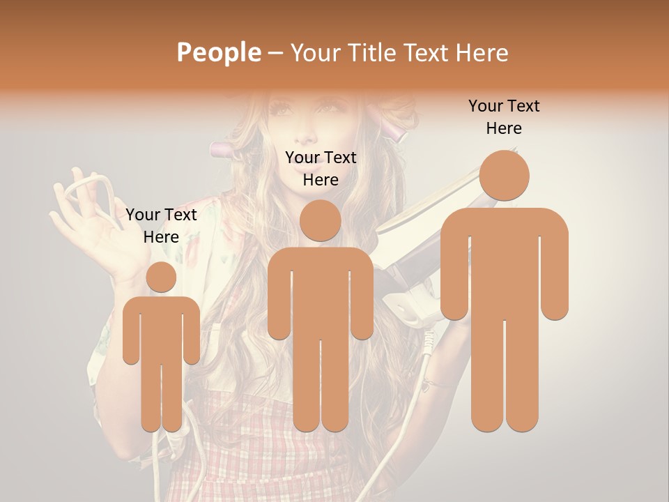 Background Daily Female PowerPoint Template